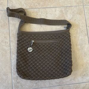 The Sak Brown Crochet Hobo